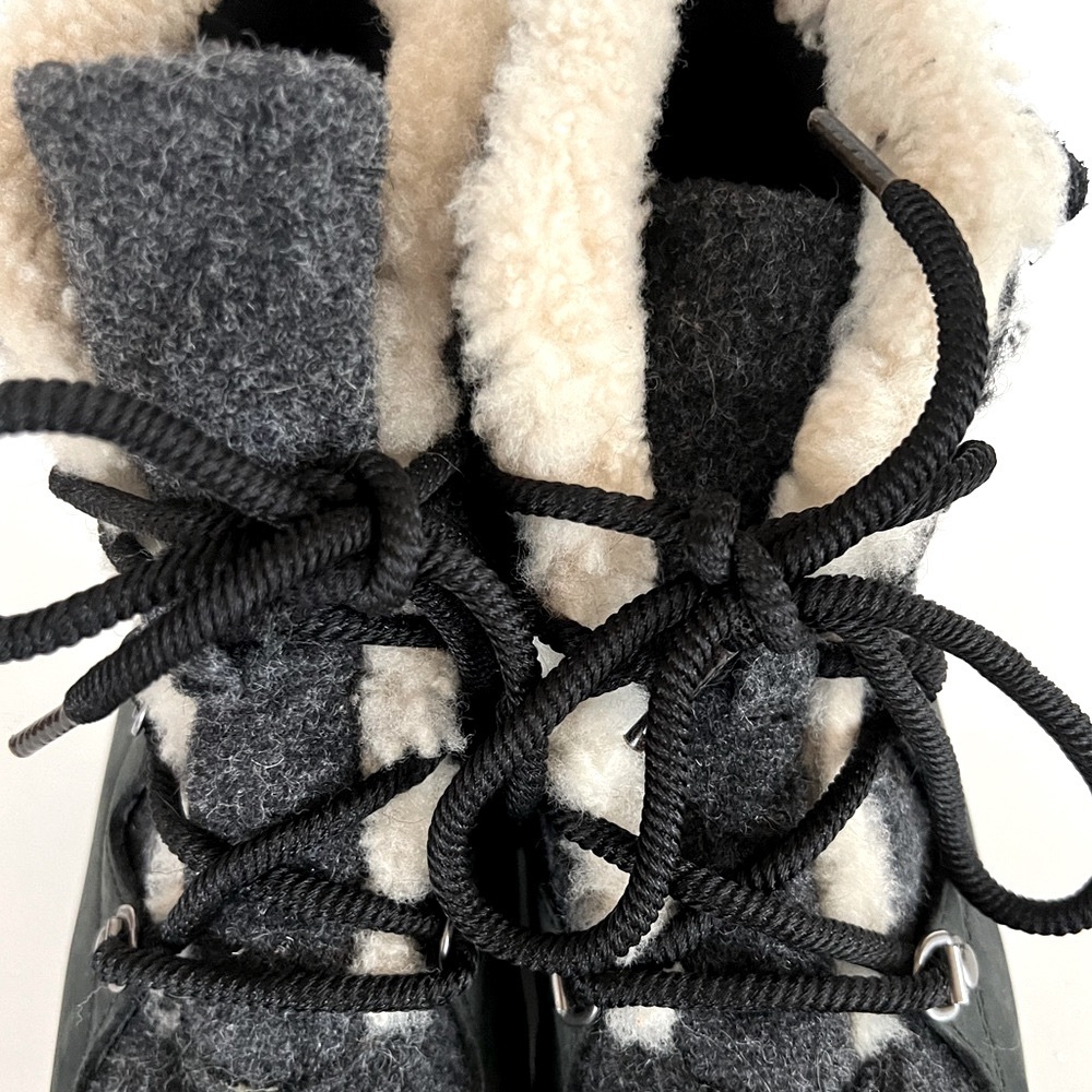 Sorel Women's Sneakchic Alpine Holiday Shearling Waterproof Boots, sz 8 - Picture 8 of 12